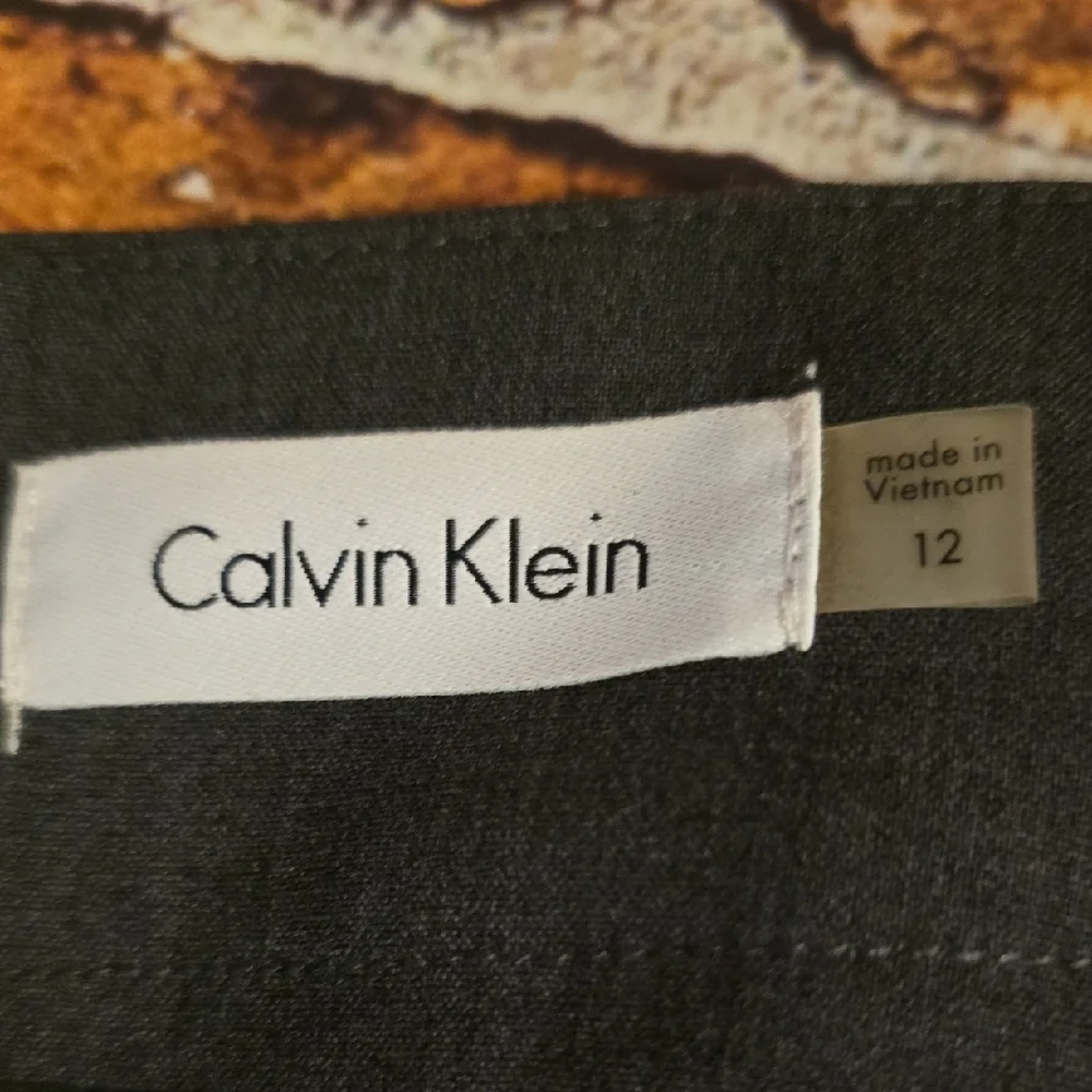 Calvin Klein Charcoal Pencil Skirt